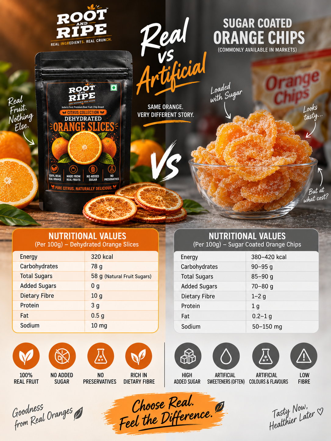 Root & Ripe Dehydrated Orange Slices